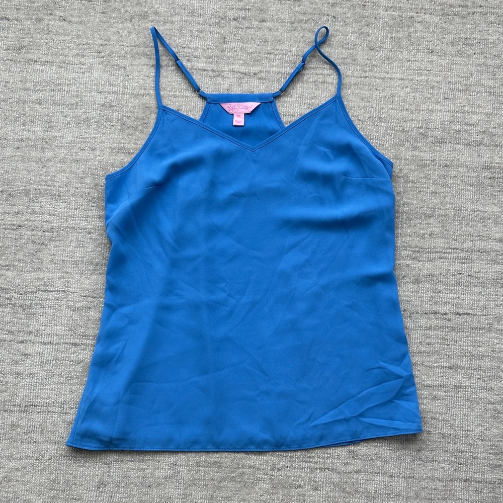 Lilly Pulitzer Bright Blue Spaghetti-Strap Cami
